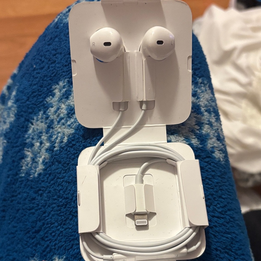 Apple nib White Wired Earbuds with Lightning Connector
